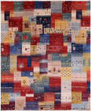 Tribal Persian Gabbeh Handmade Wool Rug - 8' 4" X 9' 10" - Golden Nile