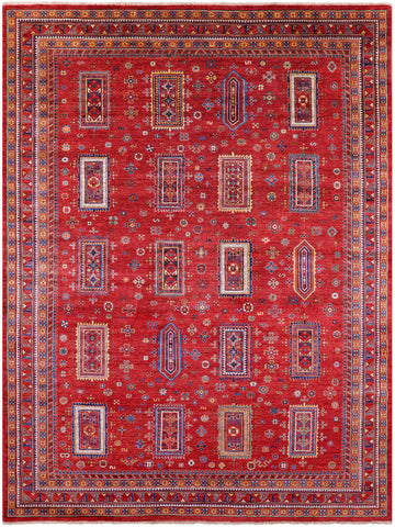 Persian Fine Serapi Hand Knotted Wool Rug - 9' 1