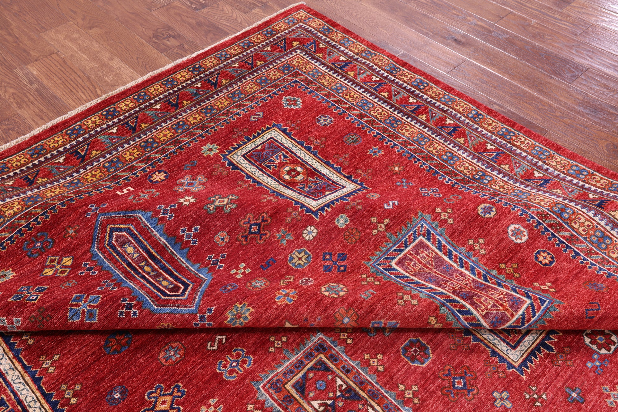 Persian Fine Serapi Hand Knotted Wool Rug - 9' 1" X 12' 0" - Golden Nile