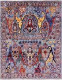 Persian Fine Serapi Handmade Wool Rug - 7' 11" X 9' 8" - Golden Nile