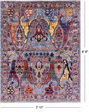 Persian Fine Serapi Handmade Wool Rug - 7' 11" X 9' 8" - Golden Nile