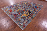Persian Fine Serapi Handmade Wool Rug - 7' 11" X 9' 8" - Golden Nile