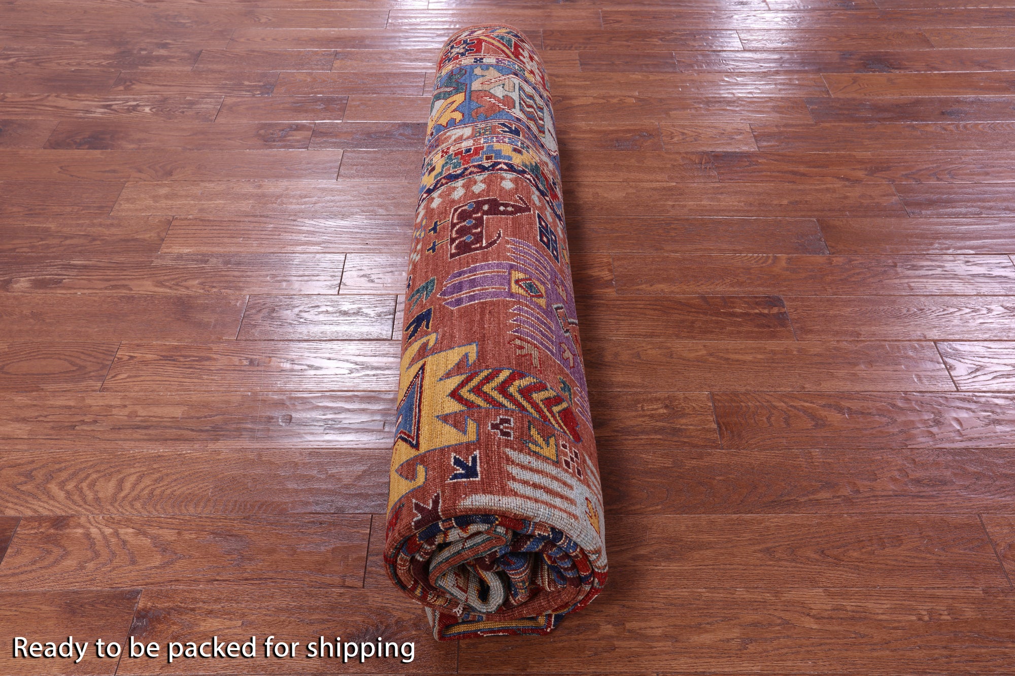 Persian Fine Serapi Hand Knotted Wool Rug - 8' 10" X 11' 5" - Golden Nile