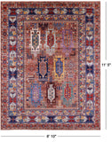 Persian Fine Serapi Hand Knotted Wool Rug - 8' 10" X 11' 5" - Golden Nile