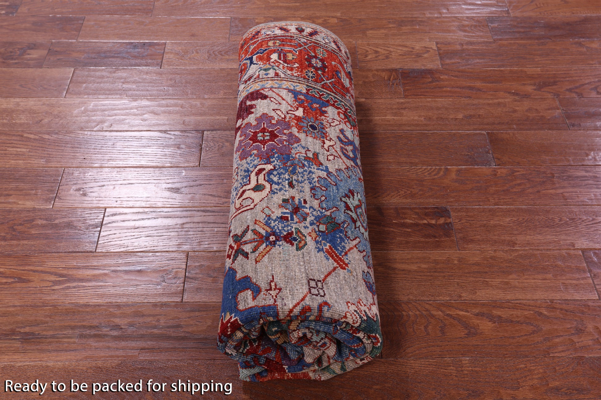 Persian Fine Serapi Handmade Wool Rug - 5' 7" X 8' 4" - Golden Nile