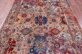 Persian Fine Serapi Handmade Wool Rug - 5' 7" X 8' 4" - Golden Nile
