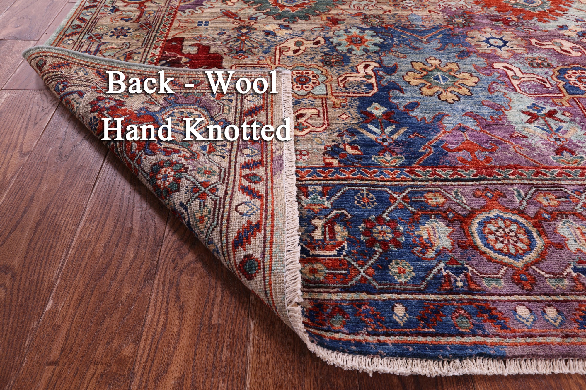 Persian Fine Serapi Handmade Wool Rug - 5' 7" X 8' 4" - Golden Nile