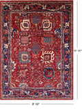 Persian Fine Serapi Hand Knotted Wool Rug - 8' 10" X 11' 11" - Golden Nile