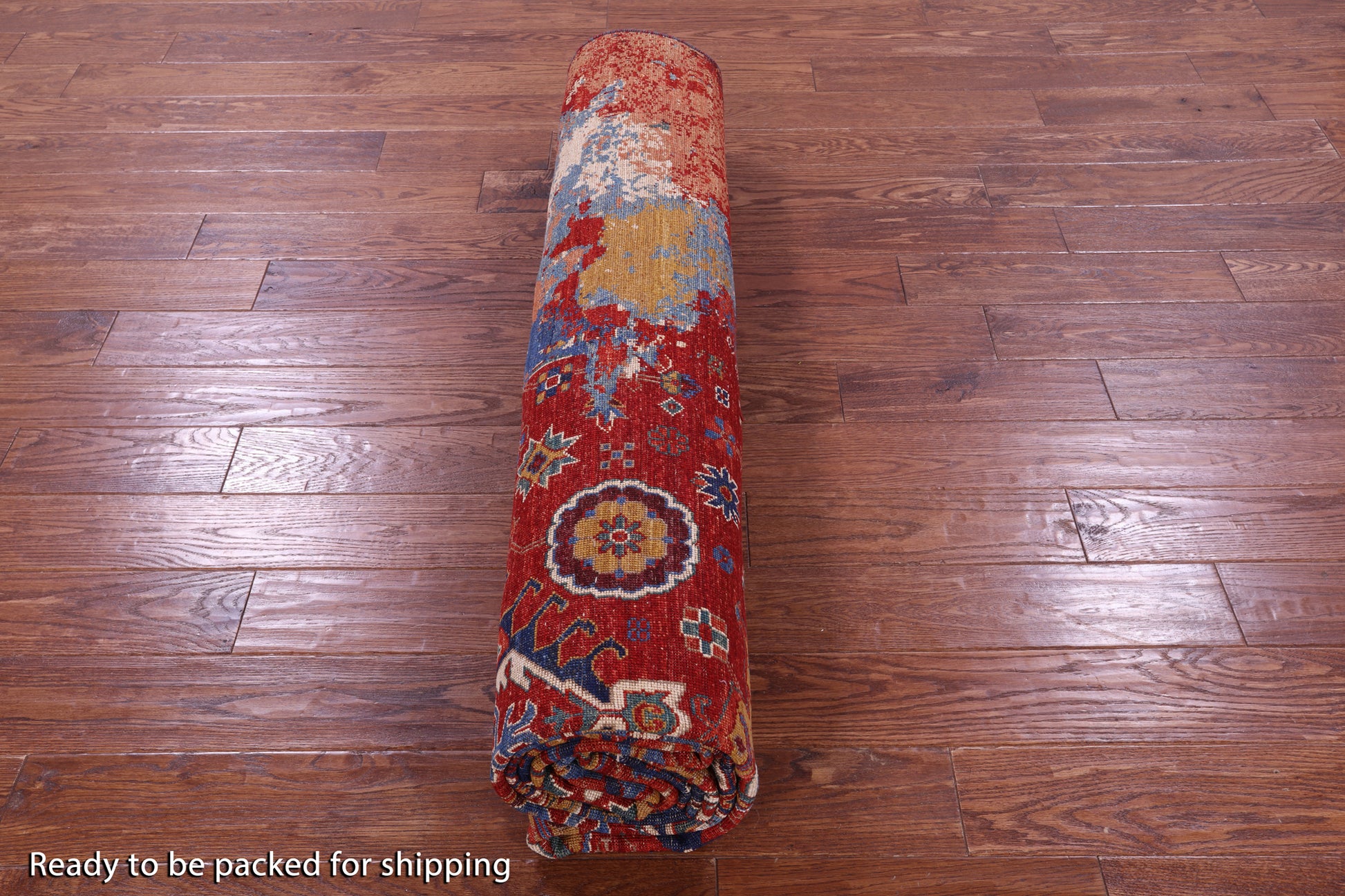 Persian Fine Serapi Handmade Wool Rug - 8' 10" X 12' 0" - Golden Nile