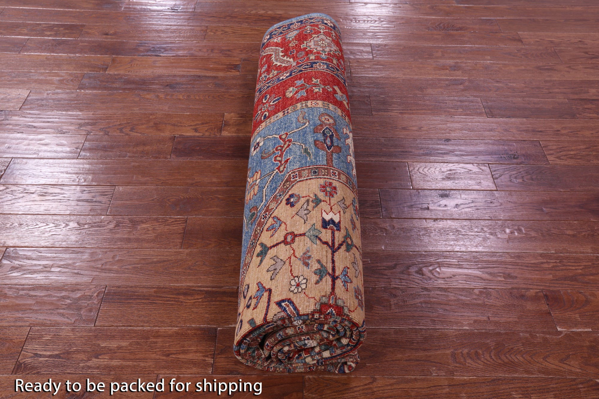 Persian Fine Serapi Hand Knotted Wool Rug - 8' 10" X 11' 6" - Golden Nile