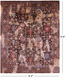 Persian Fine Serapi Handmade Wool Rug - 8' 2" X 9' 9" - Golden Nile