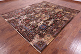 Persian Fine Serapi Handmade Wool Rug - 8' 2" X 9' 9" - Golden Nile