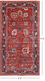 Persian Fine Serapi Hand Knotted Wool Rug - 6' 0" X 11' 6" - Golden Nile