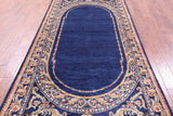 Contemporary Hand Knotted Wool Rug - 4' 9" X 11' 6" - Golden Nile