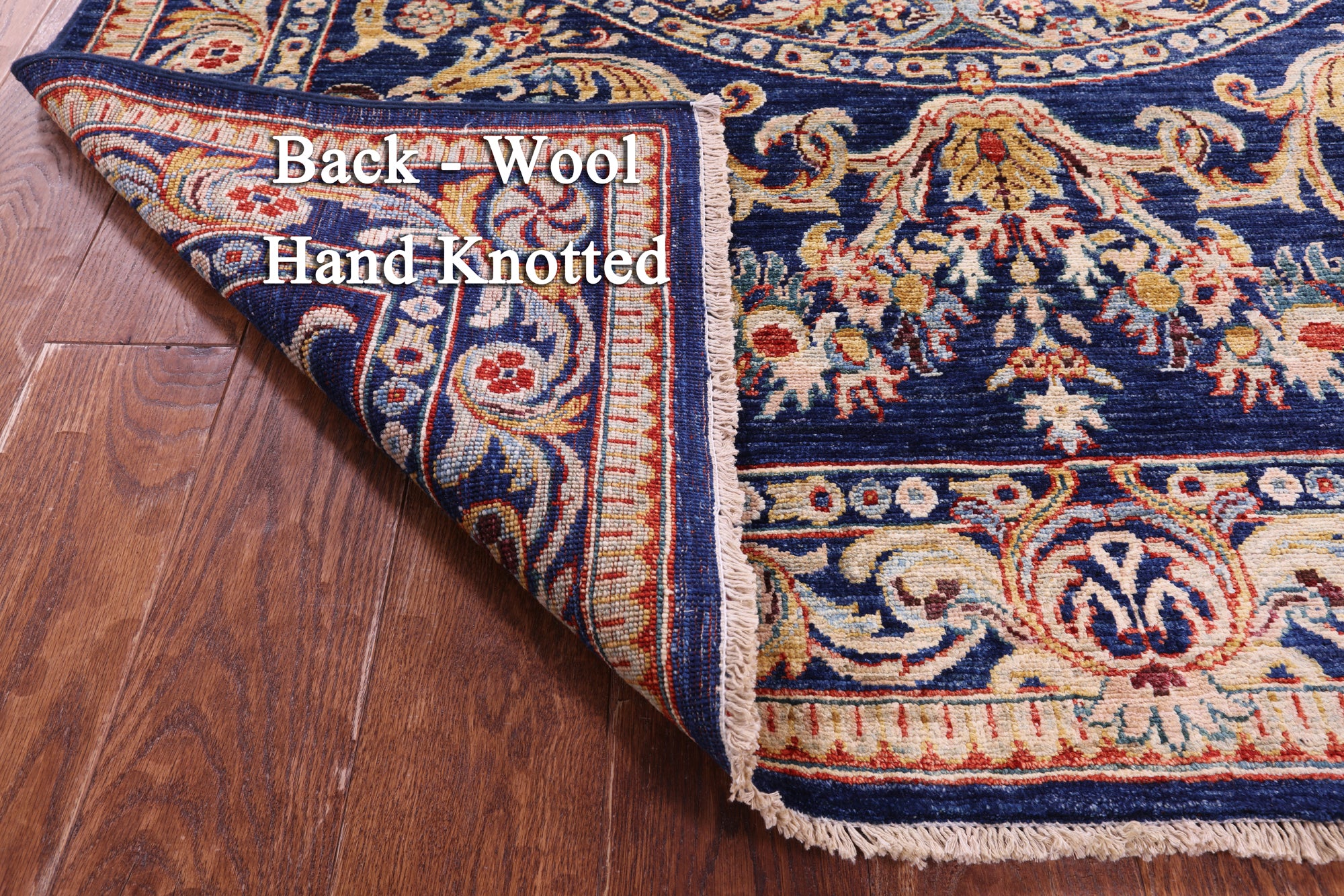 Contemporary Hand Knotted Wool Rug - 4' 9" X 11' 6" - Golden Nile