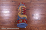 Blue Persian Fine Serapi Handmade Wool Runner Rug - 2' 7" X 19' 3" - Golden Nile