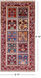 Garden Design Persian Handmade Wool Rug - 2' 11" X 5' 10" - Golden Nile