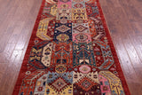 Persian Fine Serapi Hand Knotted Wool Runner Rug - 3' 11" X 10' 1" - Golden Nile