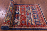 Tribal Persian Gabbeh Hand Knotted Wool Runner Rug - 4' 1" X 17' 9" - Golden Nile