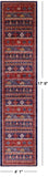 Tribal Persian Gabbeh Hand Knotted Wool Runner Rug - 4' 1" X 17' 9" - Golden Nile