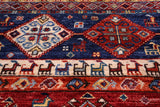 Tribal Persian Gabbeh Hand Knotted Wool Runner Rug - 4' 1" X 17' 9" - Golden Nile