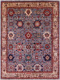 Persian Fine Serapi Handmade Wool Rug - 8' 11" X 11' 11" - Golden Nile