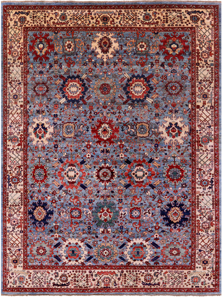 Persian Fine Serapi Handmade Wool Rug - 8' 11" X 11' 11" - Golden Nile