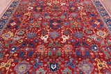 Persian Fine Serapi Hand Knotted Wool Rug - 8' 2" X 9' 10" - Golden Nile