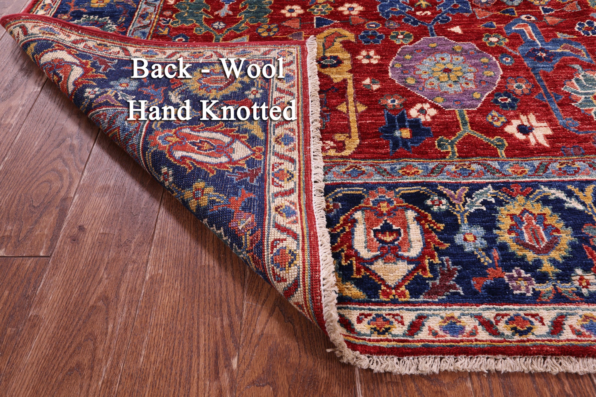 Persian Fine Serapi Hand Knotted Wool Rug - 8' 2" X 9' 10" - Golden Nile