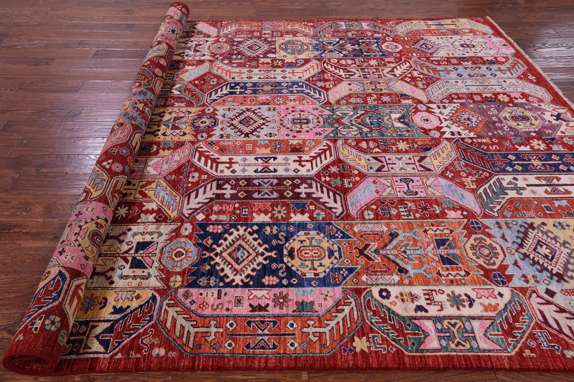 Persian Fine Serapi Hand Knotted Wool Rug - 7' 11" X 10' 0" - Golden Nile