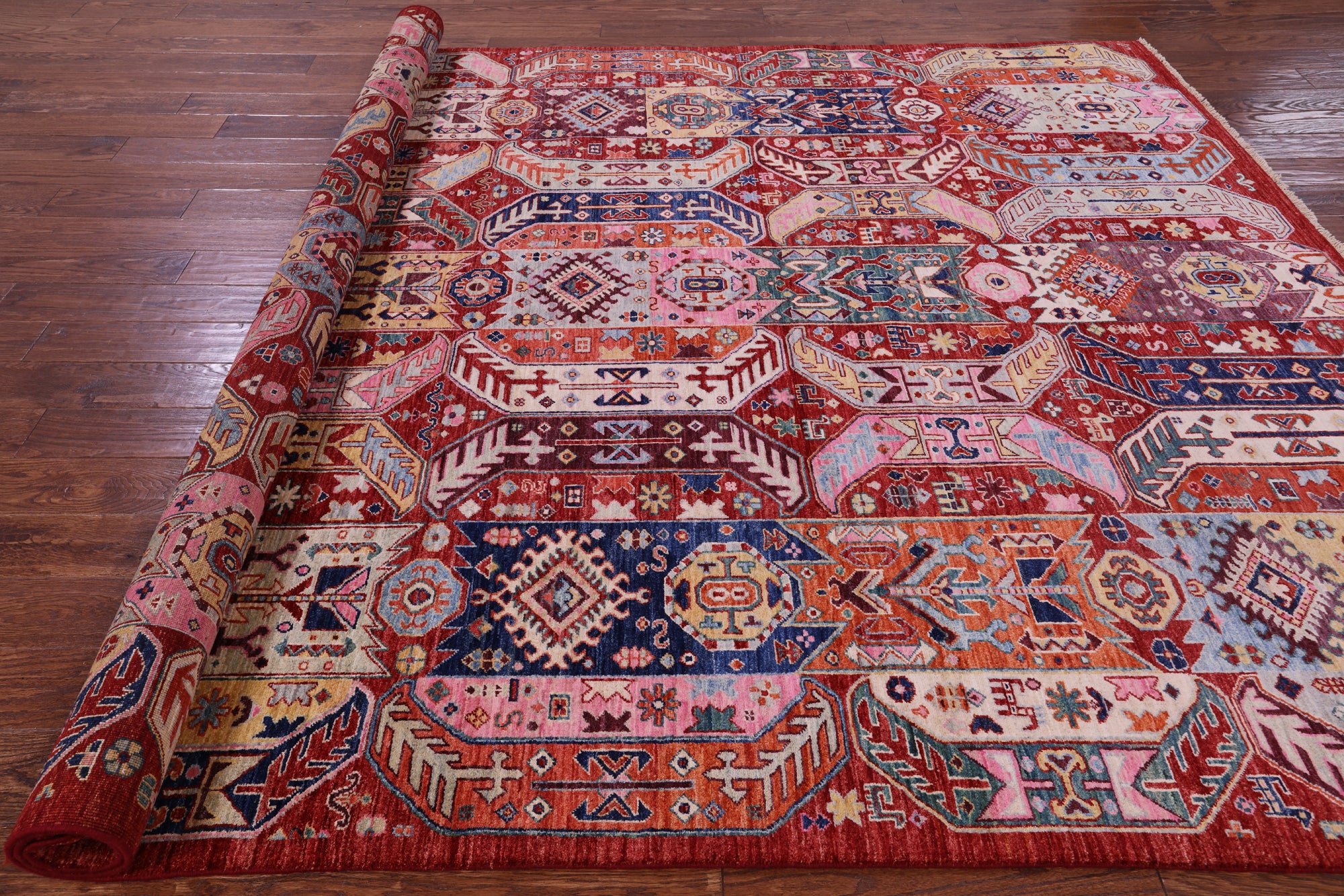 Persian Fine Serapi Hand Knotted Wool Rug - 7' 11" X 10' 0" - Golden Nile