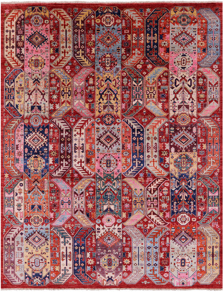 Persian Fine Serapi Hand Knotted Wool Rug - 7' 11" X 10' 0" - Golden Nile