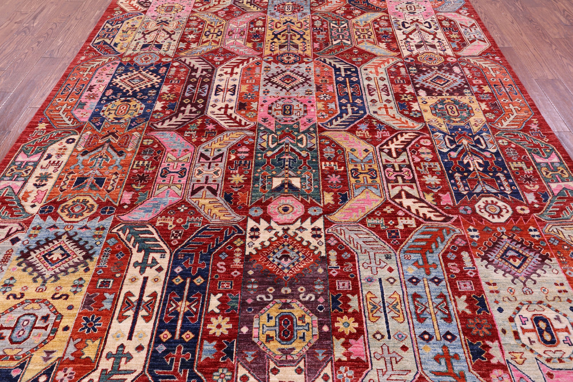 Persian Fine Serapi Hand Knotted Wool Rug - 7' 11" X 10' 0" - Golden Nile
