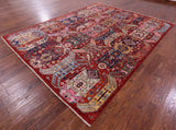 Persian Fine Serapi Hand Knotted Wool Rug - 7' 11" X 10' 0" - Golden Nile