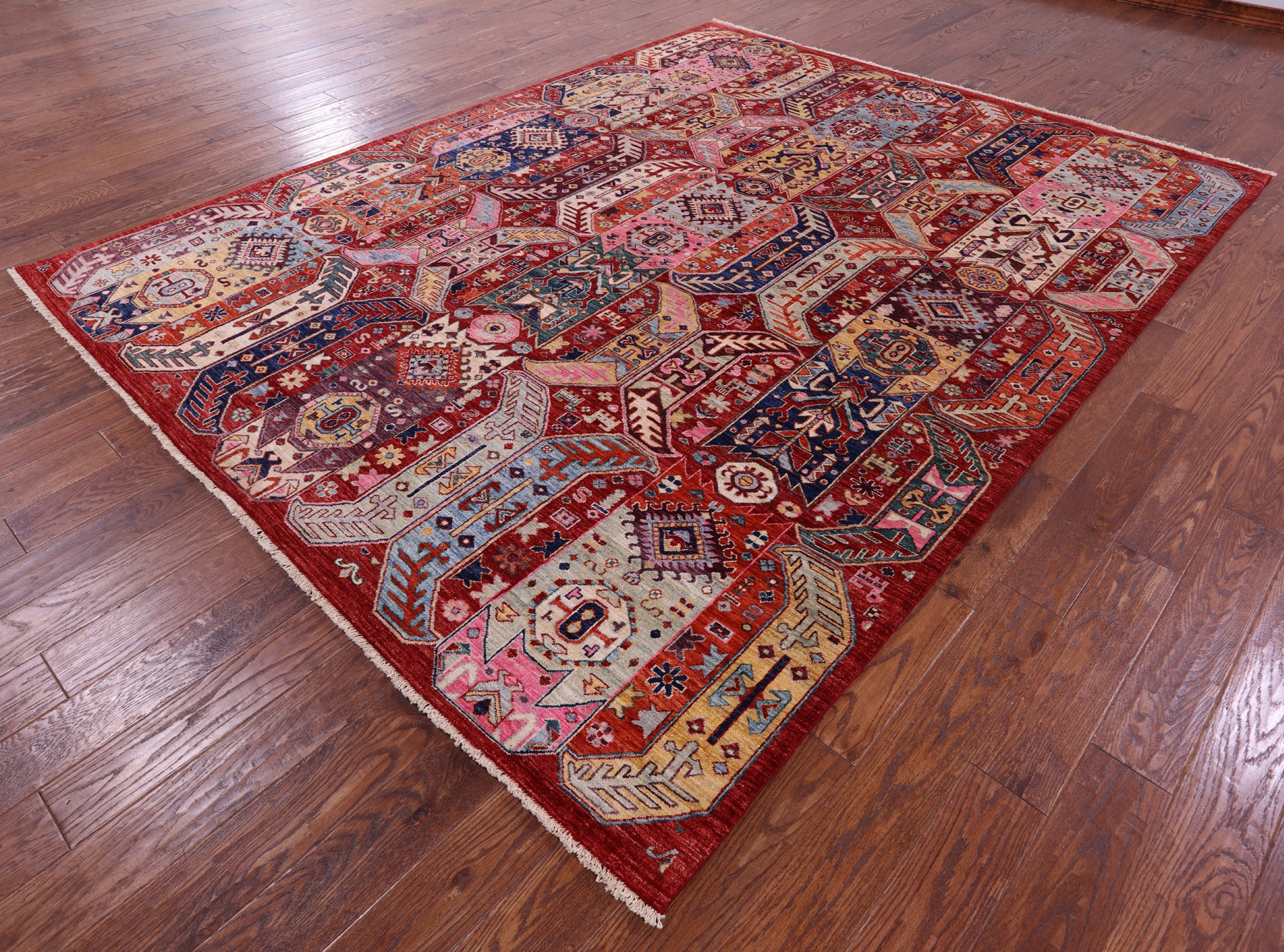 Persian Fine Serapi Hand Knotted Wool Rug - 7' 11" X 10' 0" - Golden Nile