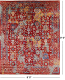 Persian Fine Serapi Hand Knotted Wool Rug - 8' 0" X 9' 9" - Golden Nile