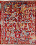 Persian Fine Serapi Hand Knotted Wool Rug - 8' 0" X 9' 9" - Golden Nile