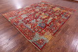 Persian Fine Serapi Hand Knotted Wool Rug - 8' 0" X 9' 9" - Golden Nile
