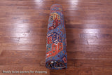 Blue Turkmen Ersari Hand Knotted Wool Rug - 8' 2" X 10' 1" - Golden Nile