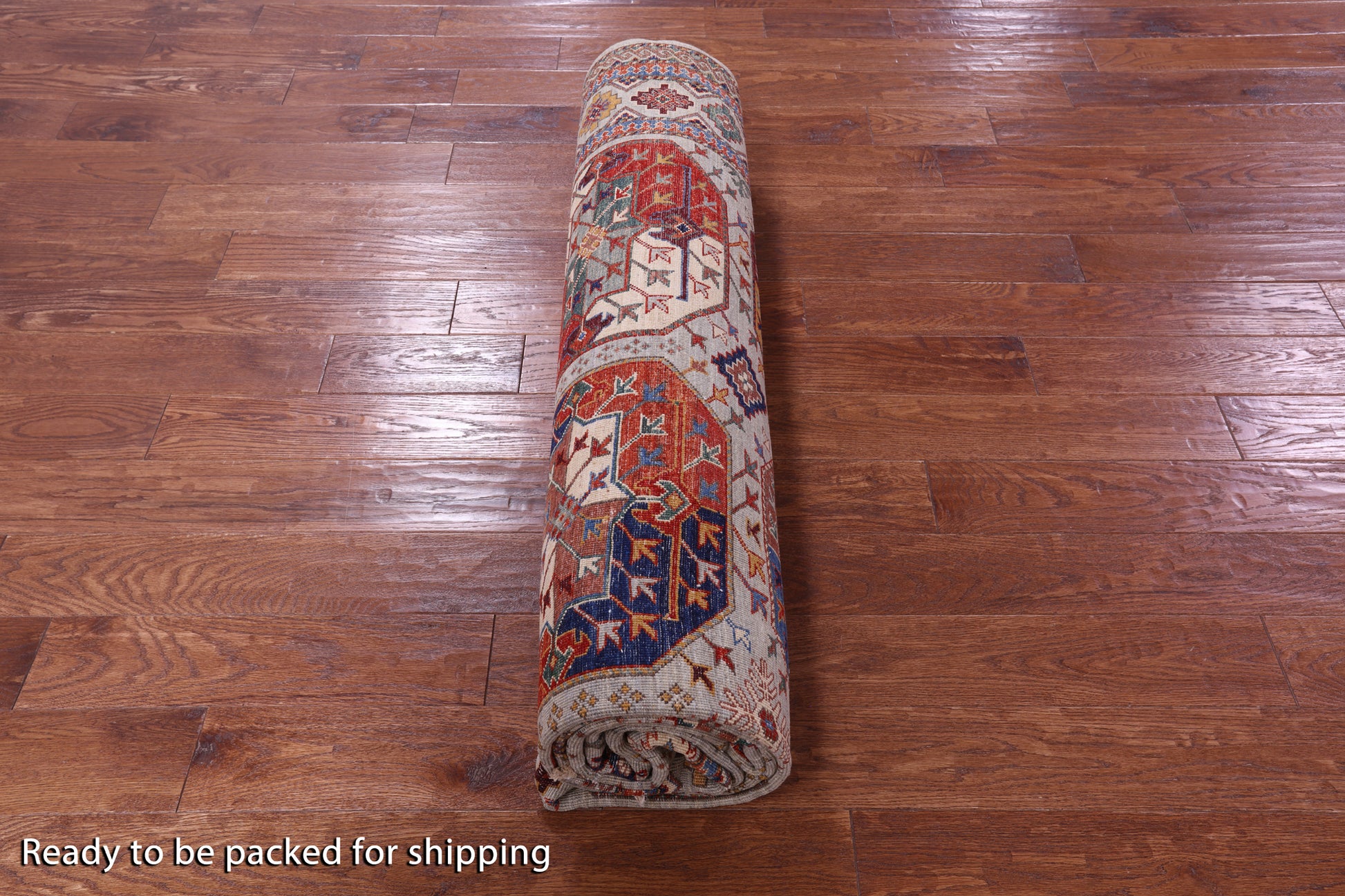 Turkmen Ersari Hand Knotted Wool Rug - 8' 1" X 11' 4" - Golden Nile