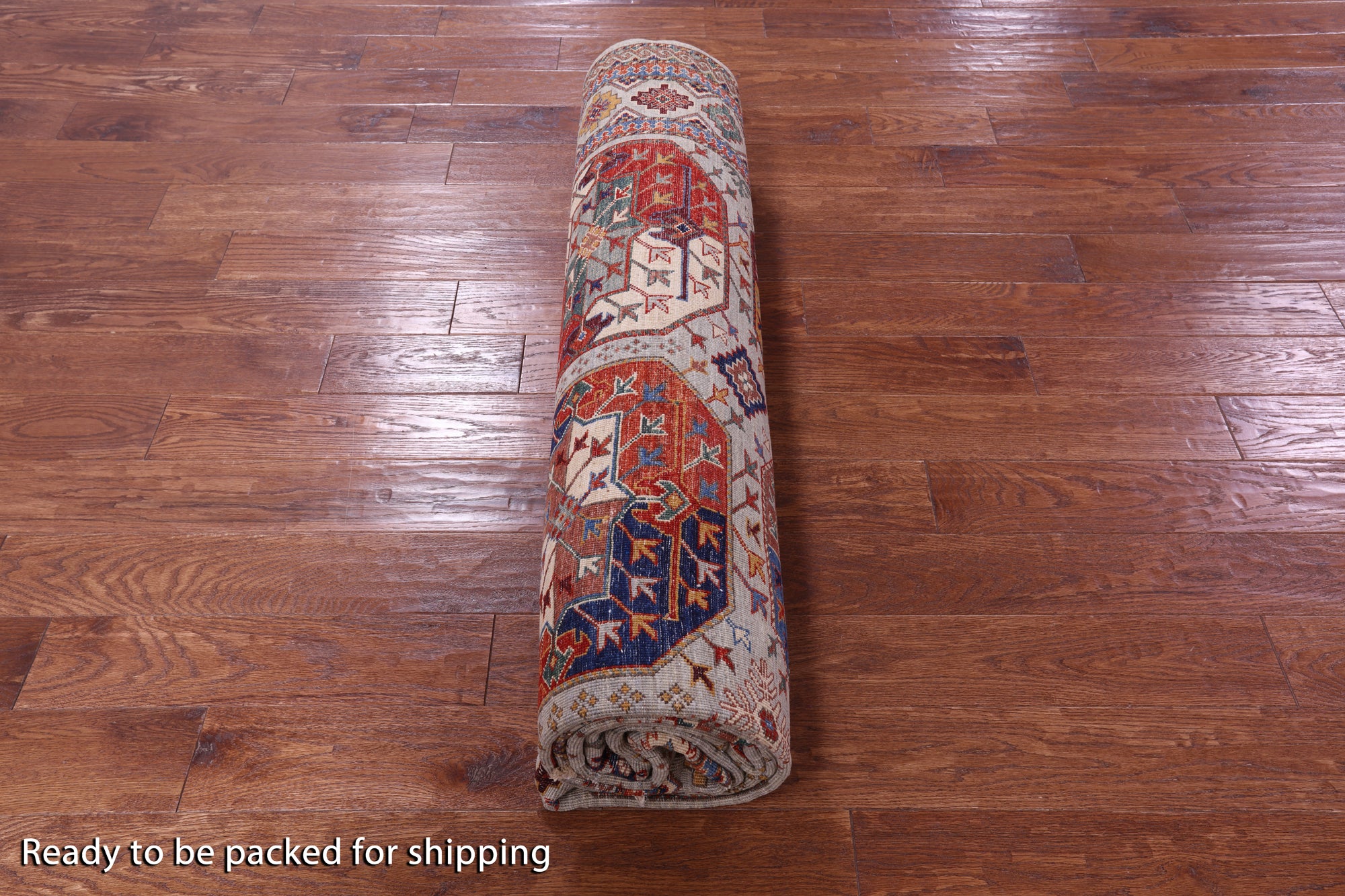 Turkmen Ersari Hand Knotted Wool Rug - 8' 1" X 11' 4" - Golden Nile