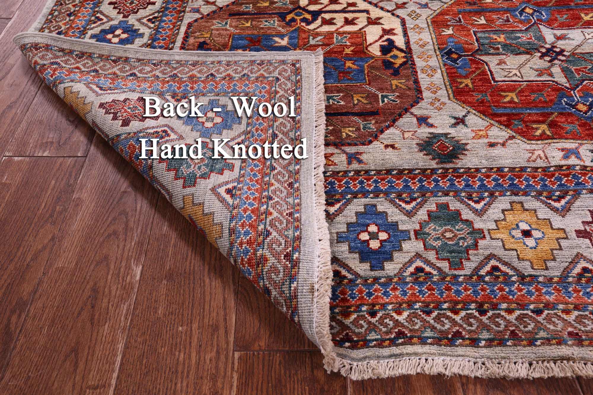 Turkmen Ersari Hand Knotted Wool Rug - 8' 1" X 11' 4" - Golden Nile