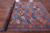 Turkmen Ersari Hand Knotted Wool Rug - 8' 2" X 9' 10" - Golden Nile
