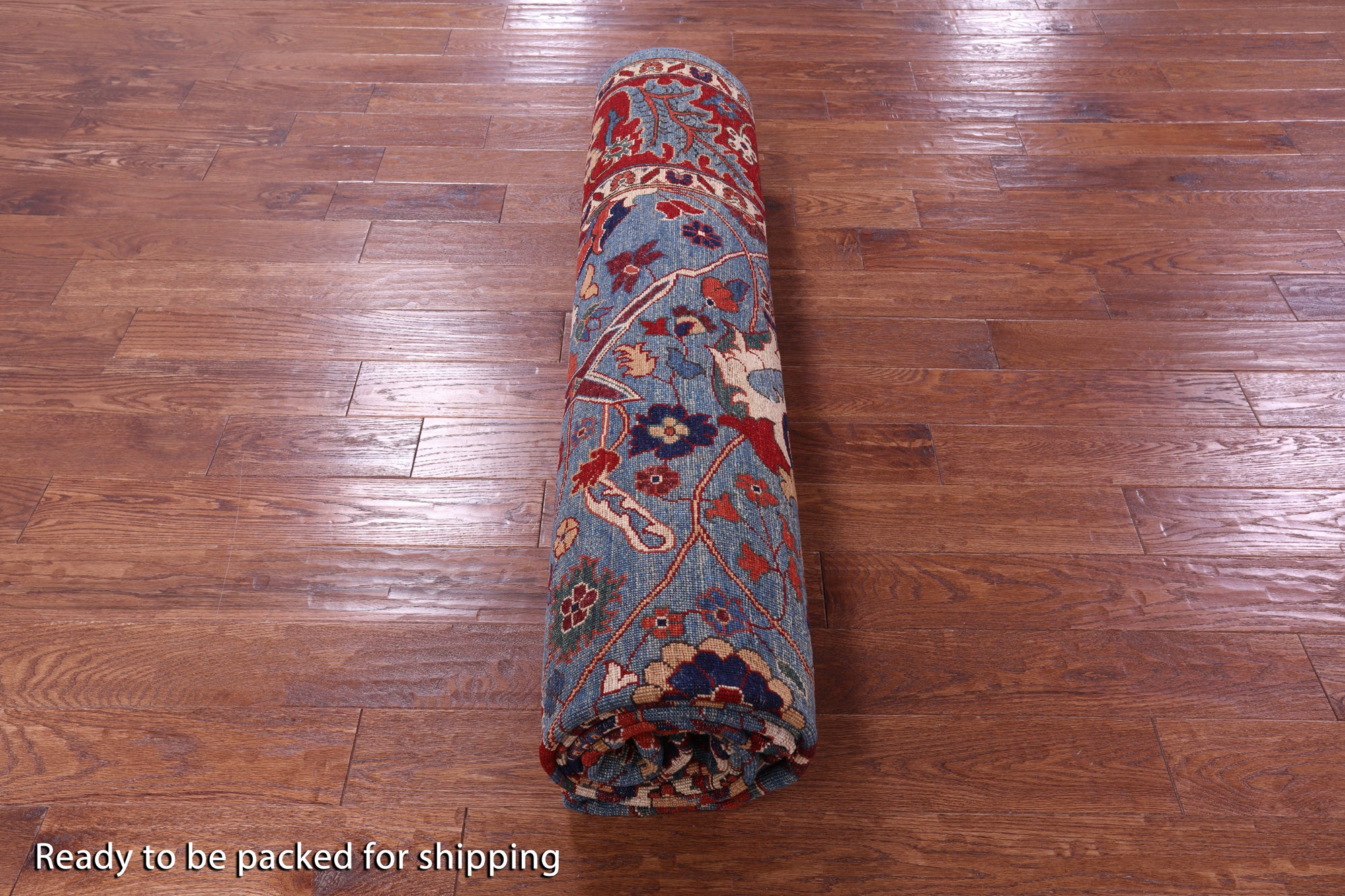 Persian Fine Serapi Handmade Wool Rug - 8' 10" X 12' 1" - Golden Nile