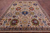 Persian Fine Serapi Handmade Wool Rug - 9' 0" X 11' 8" - Golden Nile