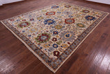 Persian Fine Serapi Handmade Wool Rug - 9' 0" X 11' 8" - Golden Nile