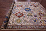 Persian Fine Serapi Handmade Wool Rug - 9' 0" X 11' 8" - Golden Nile