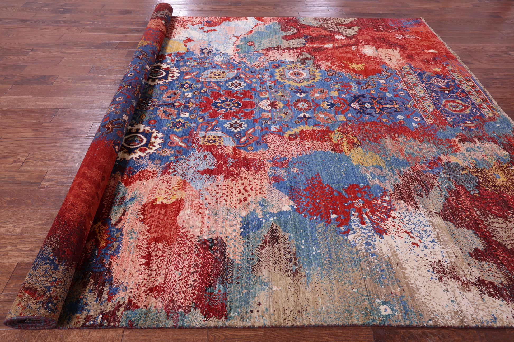 Persian Fine Serapi Hand Knotted Wool Rug - 8' 9" X 12' 0" - Golden Nile