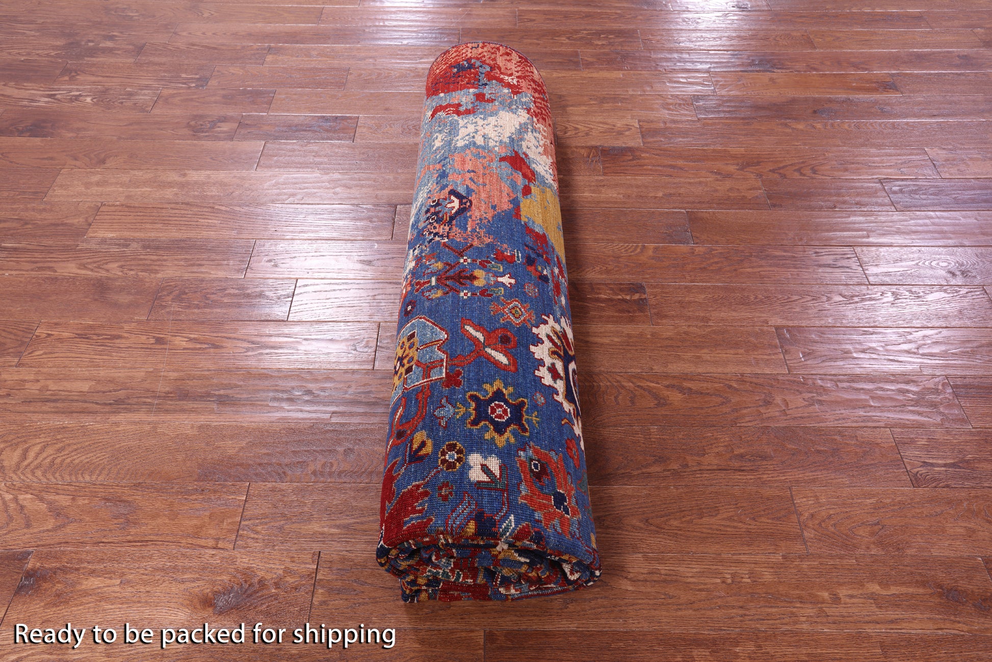 Persian Fine Serapi Hand Knotted Wool Rug - 8' 9" X 12' 0" - Golden Nile