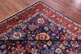 Blue Persian Fine Serapi Handmade Wool Rug - 8' 1" X 9' 8" - Golden Nile